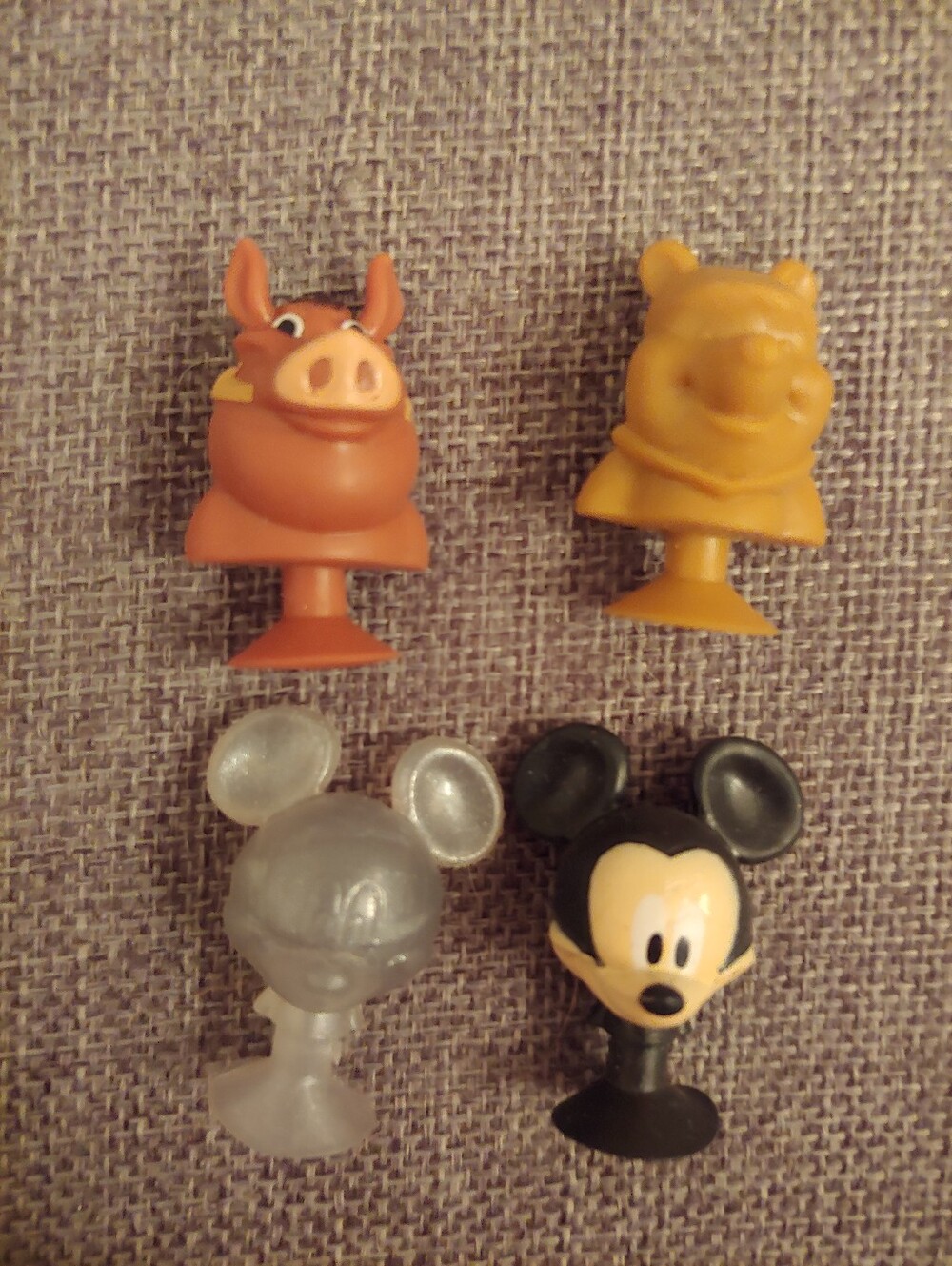 Disney Best Buddies Micro Popz Mickey Mouse, Pumbaa & Winnie The Pooh Lot Of 4